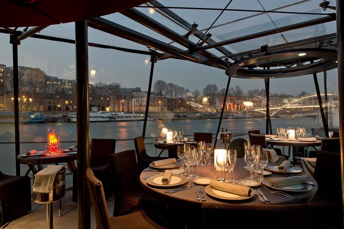 Bateaux Parisiens Seine River Gourmet Dinner & Sightseeing Cruise - Window seats, premium service, and the real value