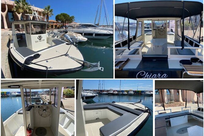 Boat tour from Fréjus - Calanques Estérel - 2h30 - The swimming stop, refreshments, and water gear