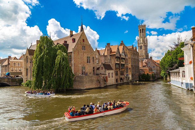 Bruges Guided or Audio Trip with Canal Cruise Option from Paris - Rozenhoedkaai and the postcard Bruges