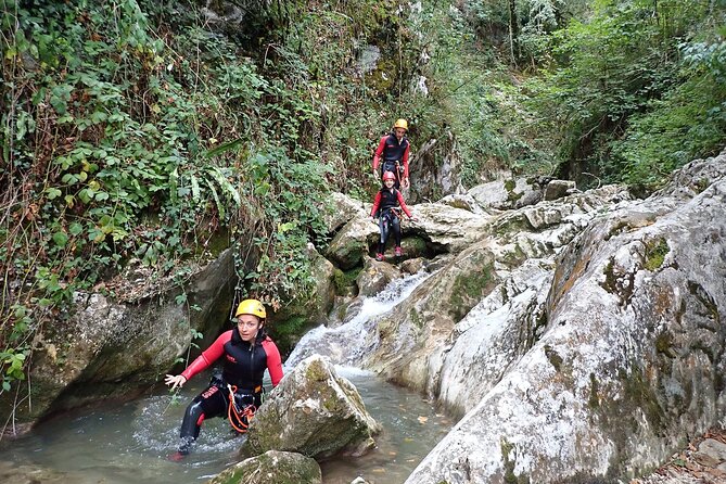 Canyoning discovery in the Vercors - Grenoble - Natural slides and zip lines add variety