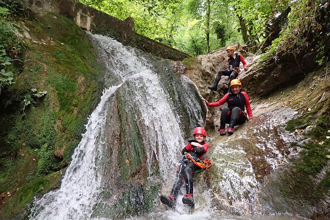 Canyoning discovery in the Vercors - Grenoble - Getting ready with neoprene and safety gear