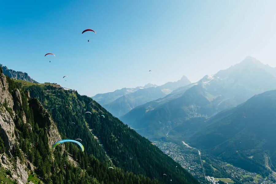 Chamonix: Tandem Paragliding Flight - Takeoff from Le Brévent