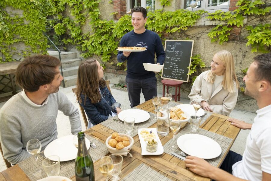Champagne: E-Bike Champagne Day Tour with Tastings and Lunch - Cellar, four wines, and a family lunch at Le Clos Corbier