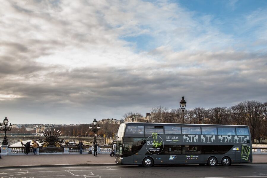 Champs Elysées Bus Toqué Lunch w/ a Glass of Champagne - Four Courses With a Glass of Champagne