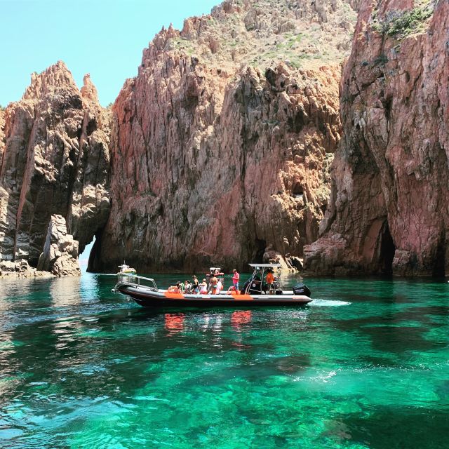 Corsica: Piana Calanques and Caves by Boat - Boarding at Porto beside the Calypso Hotel