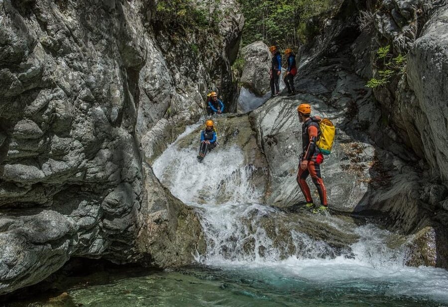 Corte Region: Fun Canyoning Verghellu - Waterfall and cave sections