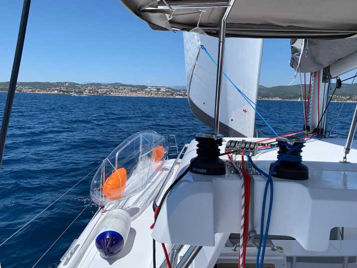 Departure from BRUSC sunset on sailing catamaran - Key points to know before you book