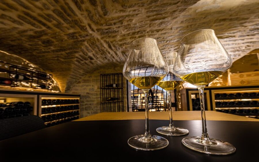 Dijon: La Cave du Palais Burgundy Wine Tasting Experience - Entering La Cave du Palais in central Dijon