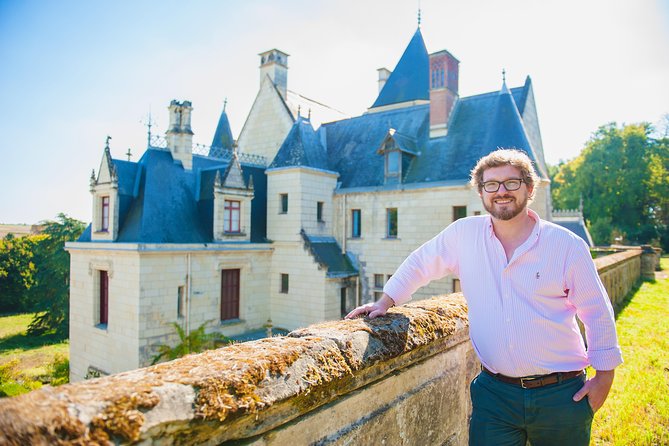 Epicurean Discovery Tour with Wine & Local Specialties - Arriving at Château du Petit Thouars near Chinon