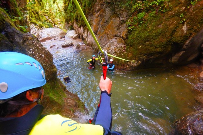 First canyoning in Grenoble in the Vercors - Meeting at La Rivière and getting ready