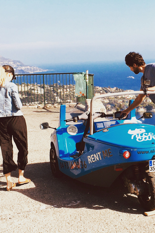 French Riviera Guided Tour by Exclusive Open Top Car - Mont Alban and the first big panorama