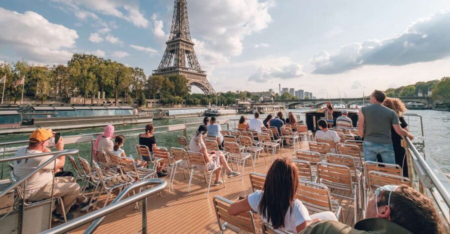 From Disneyland Paris: Paris Day Trip and Sightseeing Cruise - Arriving beneath the Eiffel Tower
