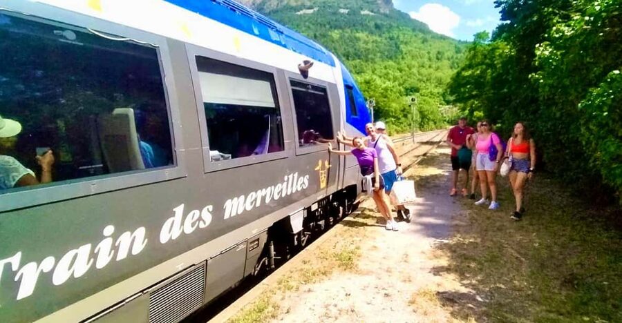 From Nice: Historic Train Ride & Alps Villages - A village lunch with local choices