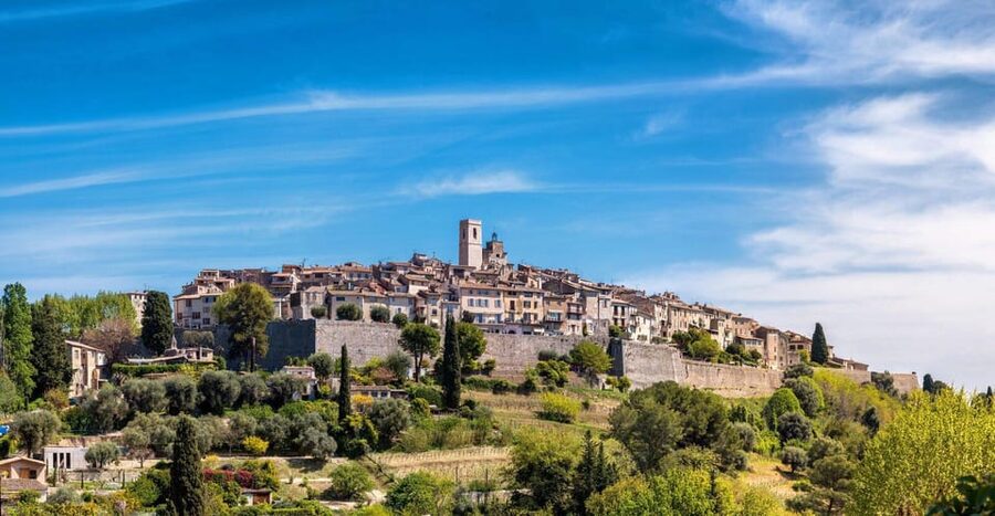 From Nice: The Best of the French Riviera Full Day Tour - Antibes mixes walls, water, and an old town