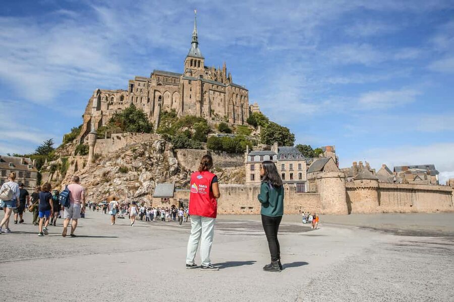 From Paris: Mont Saint-Michel Tour with Hotel Pickup Service - Passing Caen and entering Normandy