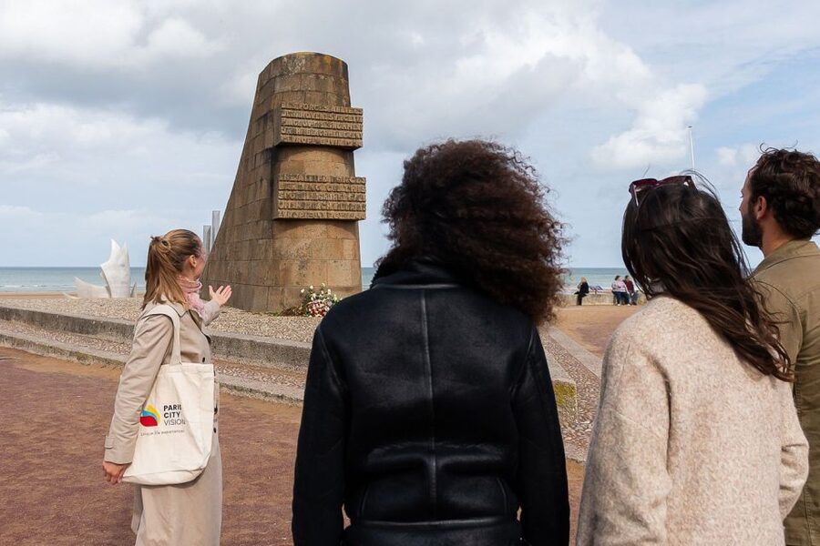 From Paris: Normandy Landing Beaches D-Day Tour by Minibus - The guide and group size