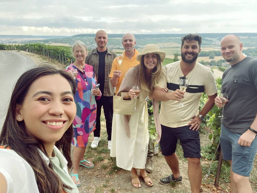 From Paris: Small-Group Champagne Tour with 3-Course Lunch - The vineyard stop and the blind tasting