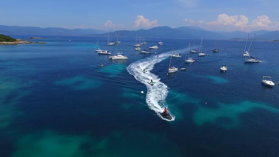 From Propriano: Gulf of Valinco Jetski Tour - 1h - Passing Olmeto and Portigliolo