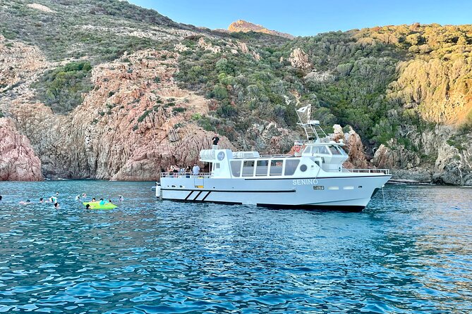 From Sagone/Cargèse: Scandola Calanques Piana Girolata Snorkeling - Boat comfort, group size, and the English-language question
