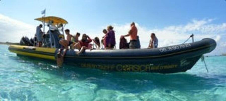 From Santa Giulia SUNSET Cruise & Apéritif - A private-feeling swim near Toro Island