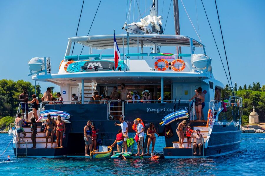 Full-Day Catamaran Cruise Departing from Cannes - Swimming between the Lérins Islands