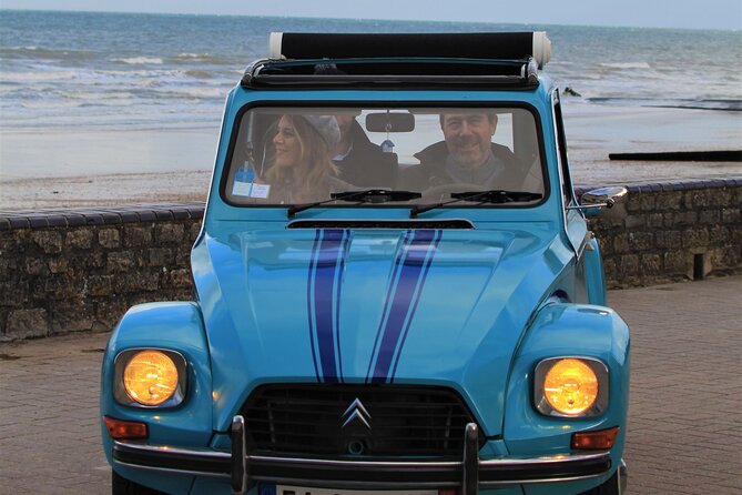 Guided Tour in an Old Convertible Car on the Côte de Nacre - Lion-sur-Mer and Saint-Aubin-sur-Mer