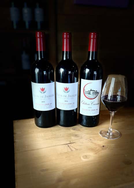 Libourne: Winery Tour with Wine and Chocolate Tasting - Three red wines, three dark chocolates