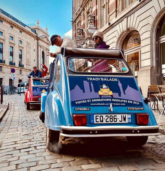 Lille Driving Tour by Convertible Citroen 2CV - The stories, landmarks, and hidden building details