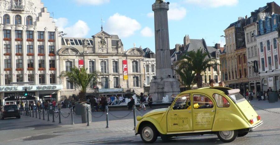 Lille Driving Tour by Convertible Citroen 2CV - Starting at Place Rihour