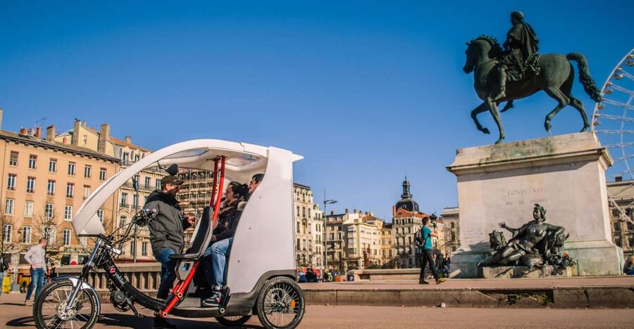 Lyon: Private Pedicab Tour of Top Landmarks & Hidden Gems - Entering Vieux Lyon and its medieval streets