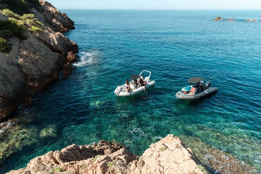 Marseille: Calanques Côte Bleue Marine Park Boat Cruise - Eaux Salées: The First Long Swim Stop