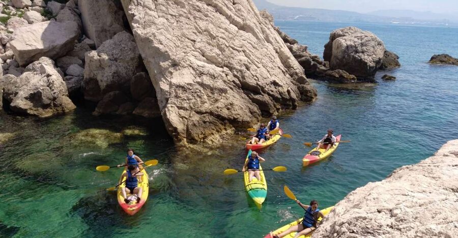 Marseille: Côte Bleue Calanques Half-Day Kayak Tour - Following the Côte Bleue toward Establon