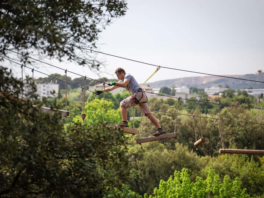 Marseille: Ecopark Adventures Treetop Adventure - Ten courses and 150 workshops for gradual progress