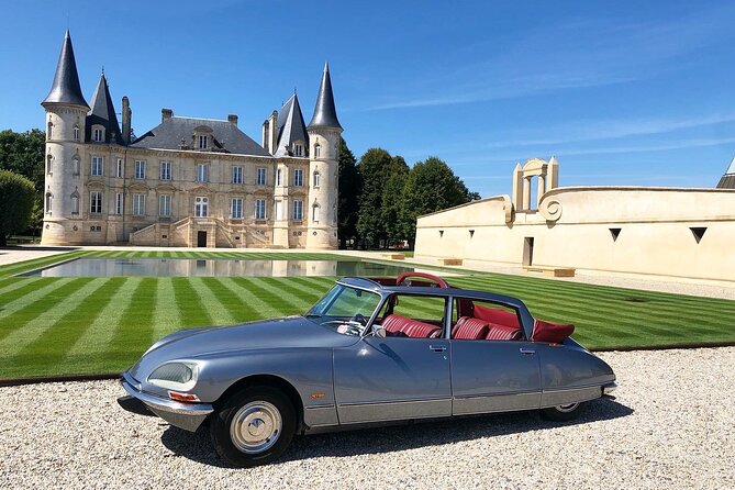 Médoc luxury wine tour aboard a Citroën DS Limousine Convertible - Margaux, finesse, and the first château views