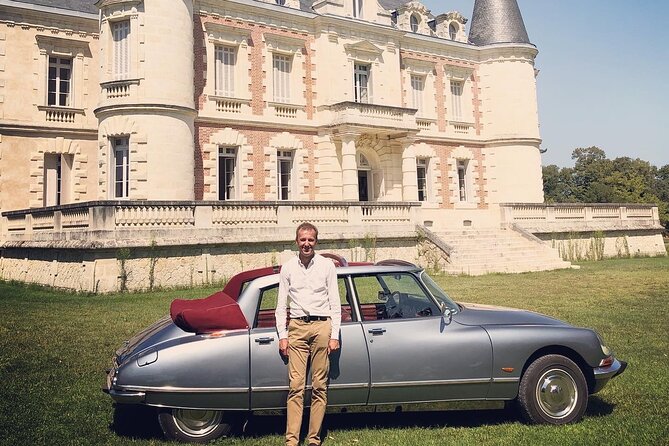 Médoc luxury wine tour aboard a Citroën DS Limousine Convertible - The château road and Beychevelle’s grand style