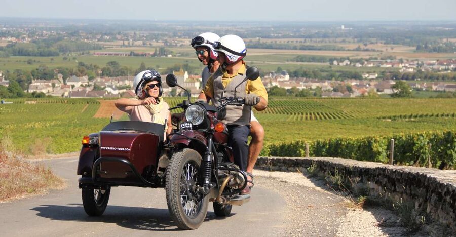 Meursault: Tour of the Vineyards on Motorbike with Sidecar - Why a sidecar works so well in Burgundy