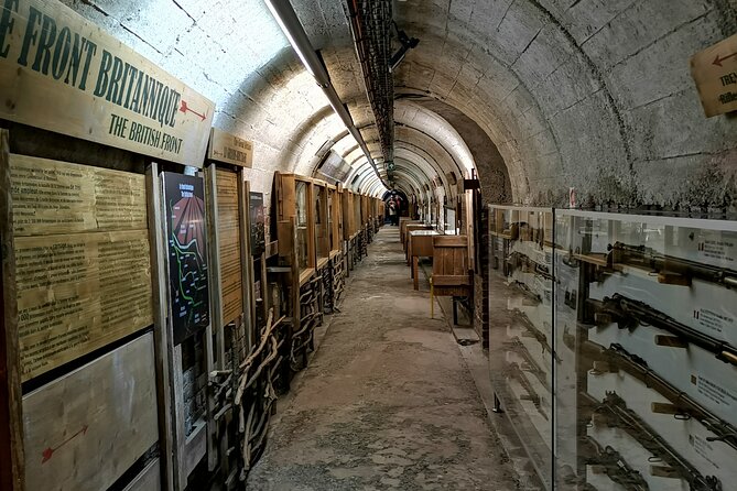Musee Somme 1916 Admission Ticket - Twenty-five cabinets filled with First World War artifacts