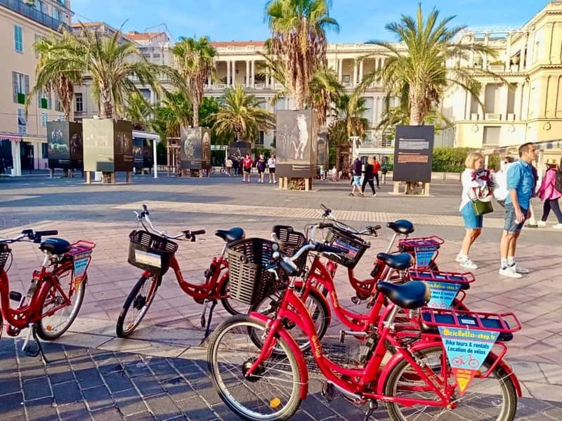 Nice 3Hrs by EBike: Essentials Oldest Districts & Panoramas - The Promenade des Anglais and Place Massena