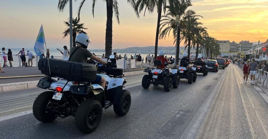 NICE BY ELECTRIC QUAD:panoramic tour from Nice - Cimiez and the first ride through Nice