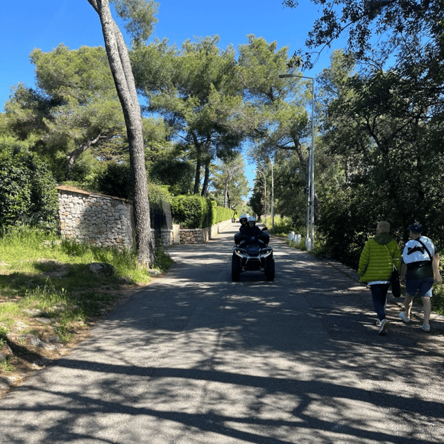 NICE BY ELECTRIC QUAD:panoramic tour from Nice - Climbing Mont Boron toward Fort Mont Alban