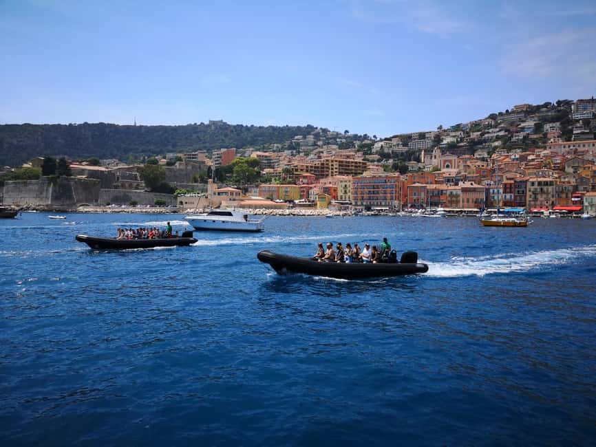 Nice: Coastline Boat Cruise to Monaco - La Mala, cliffs, and the approach to Monaco