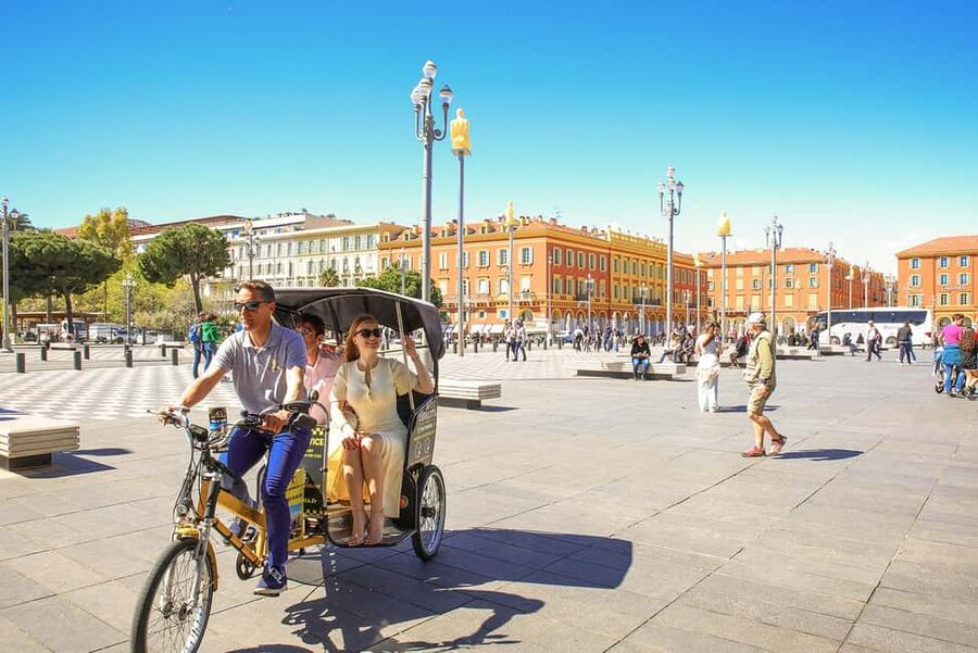 Nice: Electric Rickshaw City Tour with Local Guide - The longer route toward the port and marina