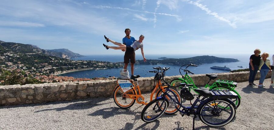 Nice: Panoramic French Riviera E-Bike Tour - Forty Minutes in Old Villefranche