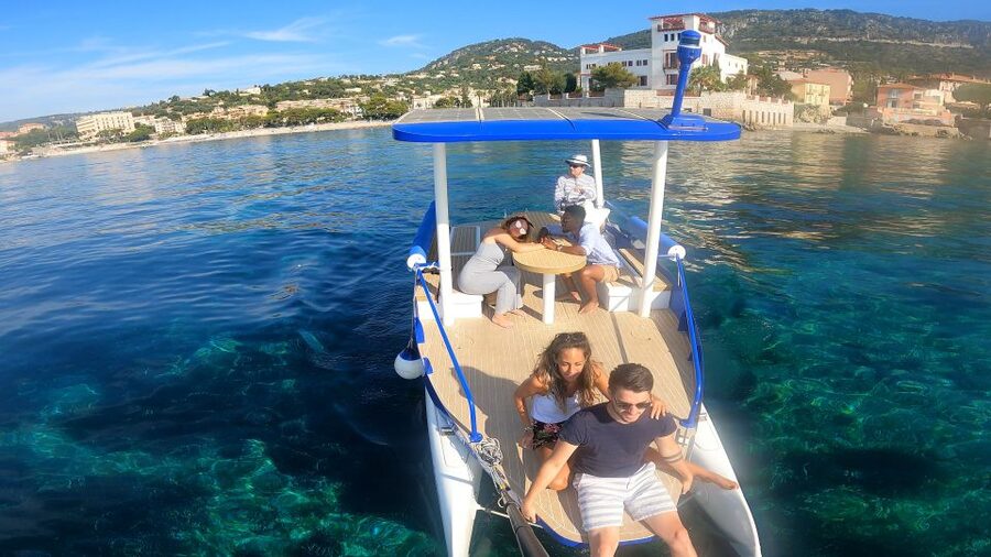 Nice: Private French Riviera Solar Boat Cruise - The guide makes the difference
