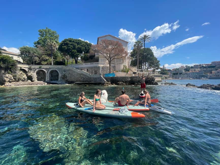 Nice: Villefranche-sur-Mer E-Bike and Paddleboard Tour - Riding from Nice toward Villefranche-sur-Mer