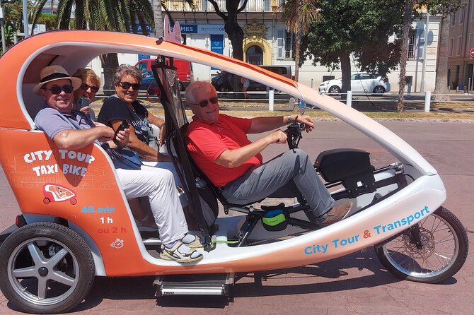 Nice: Visit of Nice by electrically assisted bike taxi 1 hour. - Port Lympia and Place Garibaldi