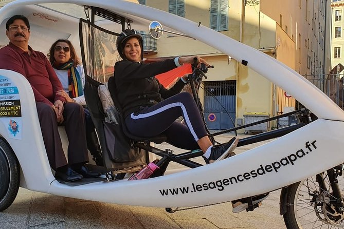 Nice: Visit of Nice by electrically assisted bike taxi 1 hour. - Old Nice, Opera House, and Cours Saleya