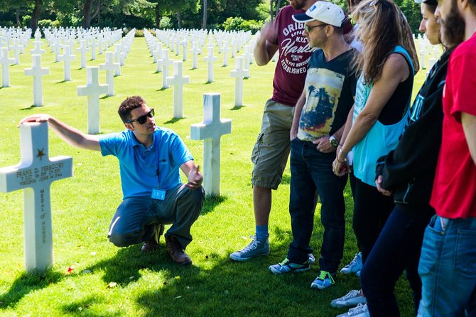 Normandy D-Day Small-Group Day Trip with Omaha Beach, Cemetery & Cider Tasting - Exploring the German guns at Longues-sur-Mer