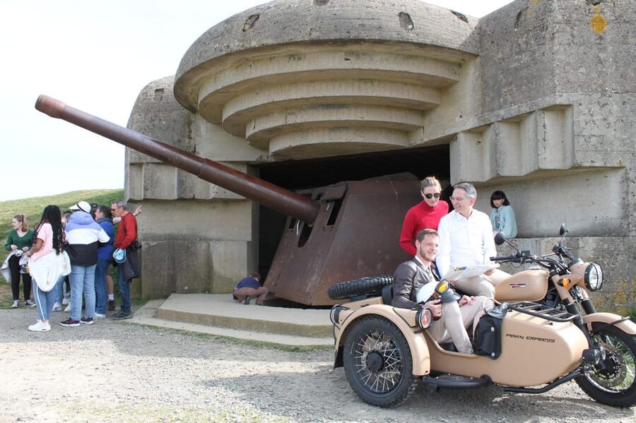 Normandy World War II Private 2 Hours Sidecar Tour Bayeux - Omaha Beach, where terrain tells the story