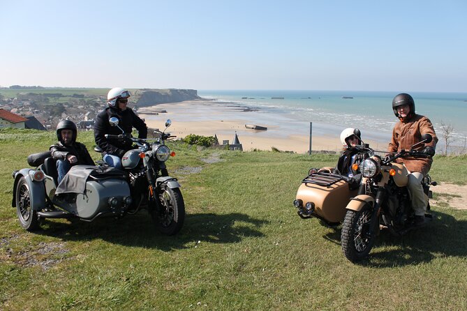 Normandy WWII Private Half-day Sidecar Tour From Bayeux - Arromanches and the remains of the Mulberry harbor